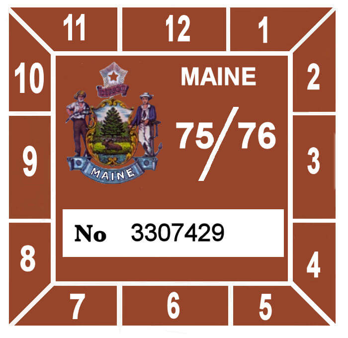 (image for) 1975-76 Maine Inspection Sticker